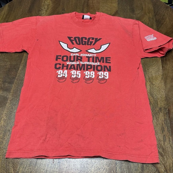 Other - Vintage‎ Carl Fogarty Foggy WSBK World Super Bike Racing T-Shirt Size Large
